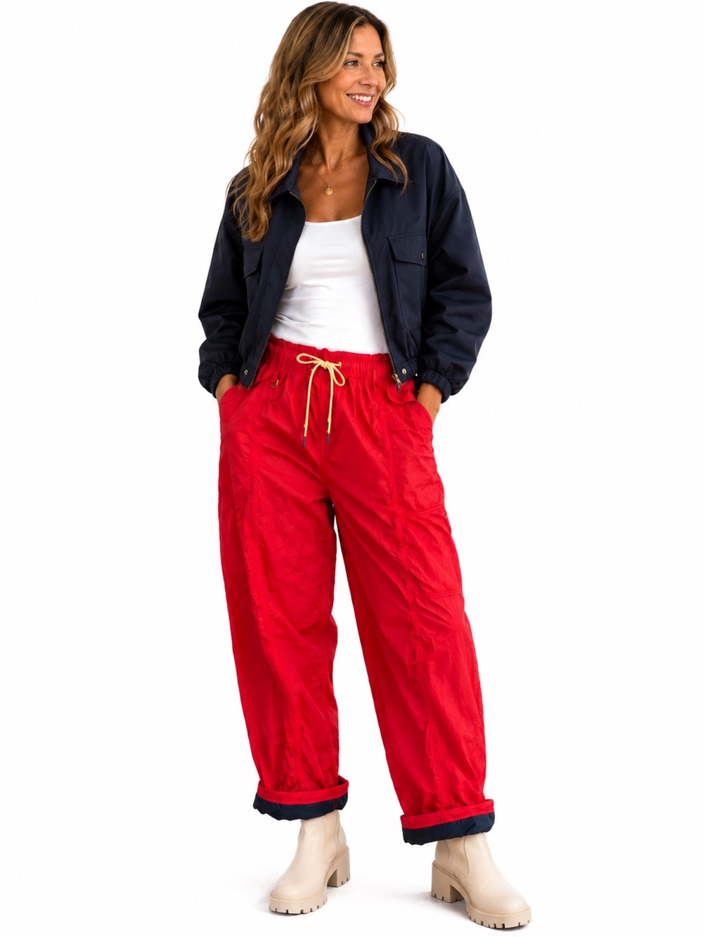 001. NWT $148  Free People. FP Movement  Fleece-Lined Hike Pants Drawstring